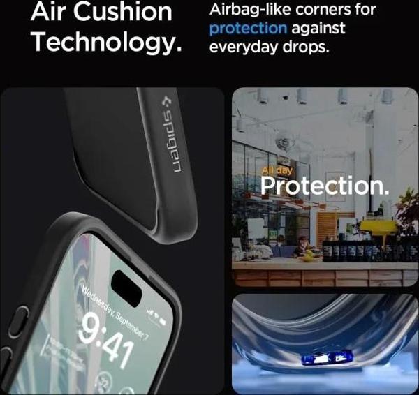 Spigen Ultra Hybrid iPhone 15 Pro Max Kılıf(2023) Frost Black iPhone 15 Pro Max - Image 1