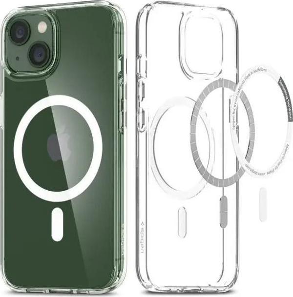 Spigen Ultra Hybrid Mag MagSafe Uyumlu iPhone 13 Kılıf Clear - Image 1