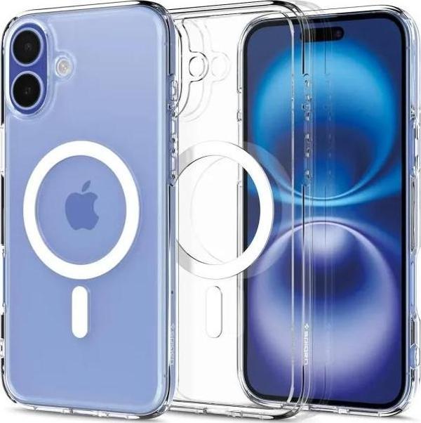 Spigen Ultra Hybrid MagFit [Sararma Önleyici] iPhone 16 Plus Kılıf iPhone 16 Plus Beyaz - Image 1