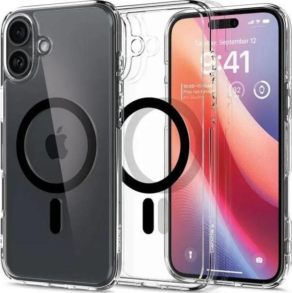 Spigen Ultra Hybrid MagFit [Sararma Önleyici] iPhone 16 Plus Kılıf iPhone 16 Plus Siyah - Image 1