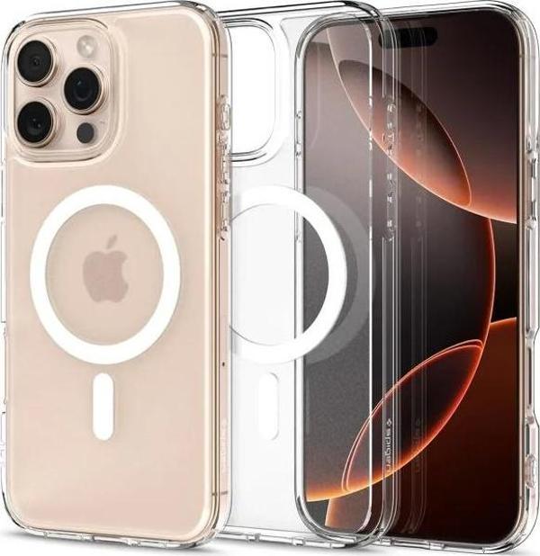 Spigen Ultra Hybrid MagFit iPhone 16 Plus Kılıf iPhone 16 Plus Frost Clear - Image 1