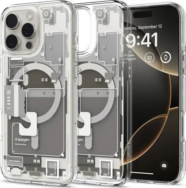 Spigen Ultra Hybrid T [Kamera Buton Korumalı] MagFit iPhone 16 Pro Kılıf iPhone 16 Pro Zero One Natu - Image 1