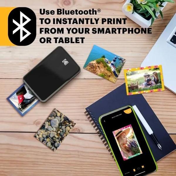 KODAK Step Anında Renkli Fotoğraf Yazıcısı Siyah Printer - Image 1