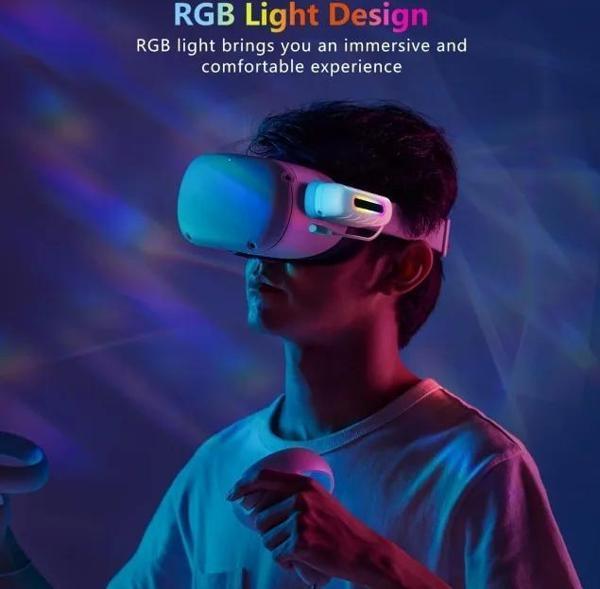 Oculus Quest 2 için Pil Paketi 2 Pack for Quest 2(RGB) - Image 1
