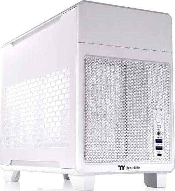 Thermaltake Core V21 SPCC Mikro ATX Mini ITX Cube Oyun Bilgisayarı Kasası TR100 Snow - Image 1