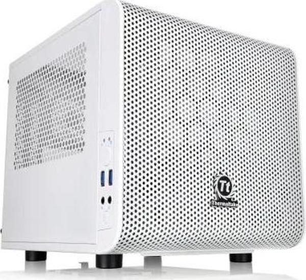 Thermaltake Core V21 SPCC Mikro ATX Mini ITX Cube Oyun Bilgisayarı Kasası V1 Snow - Image 1