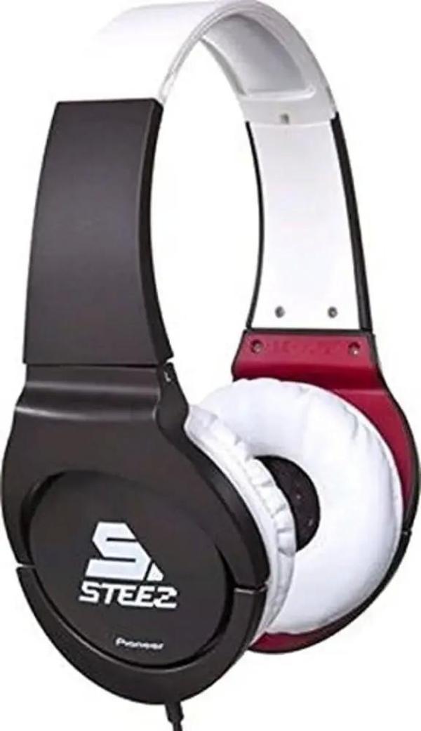 Pioneer SE-MJ721I-T Steez Kulak Üstü Stereo Kulaklık Black/White/Red - Image 1