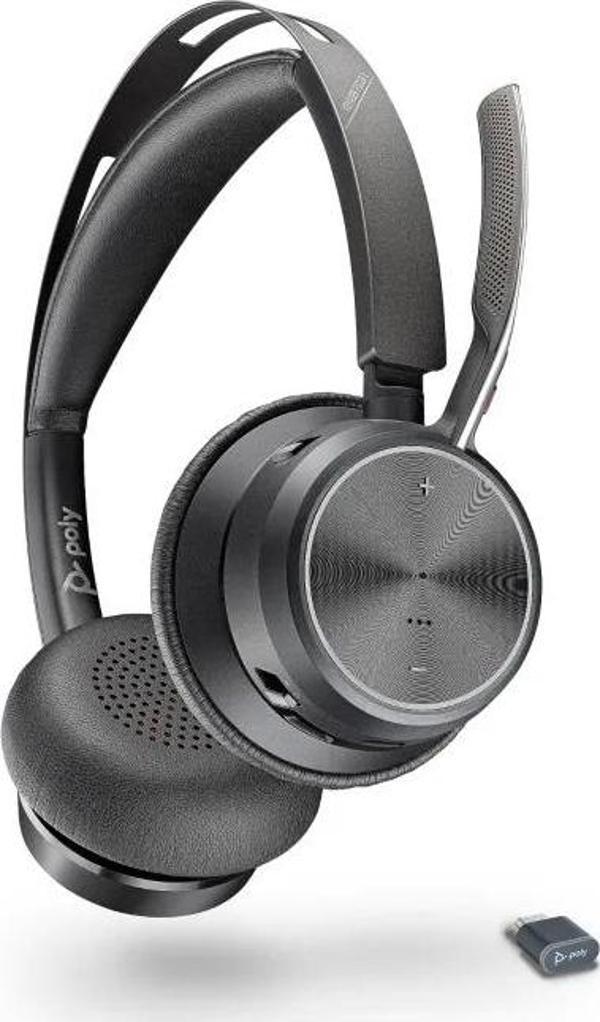 Poly Voyager Focus 2 UC Kablosuz Kulaklık Headset - Image 1