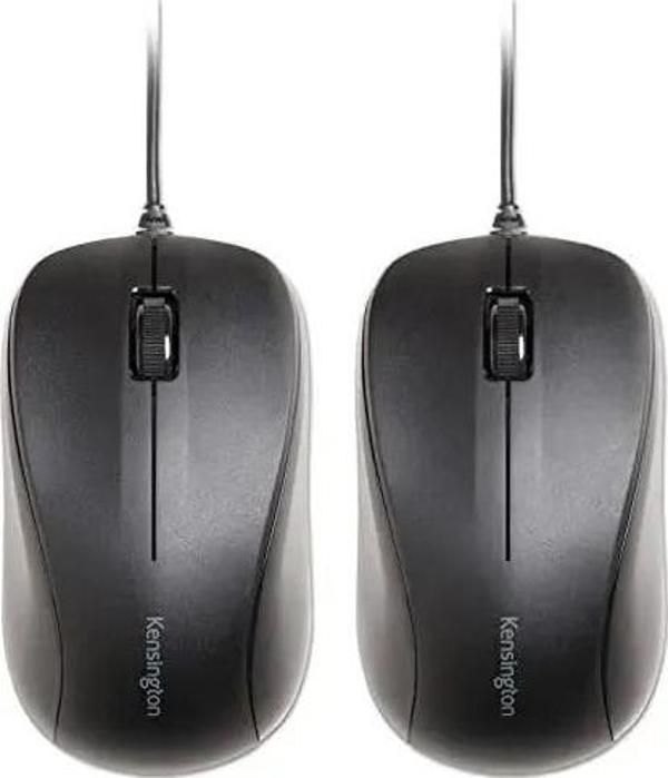 Kensington Sessiz Fare-Ömür Boyu Kablosuz USB Fare - Siyah (K72392US) Kablolu - Image 1