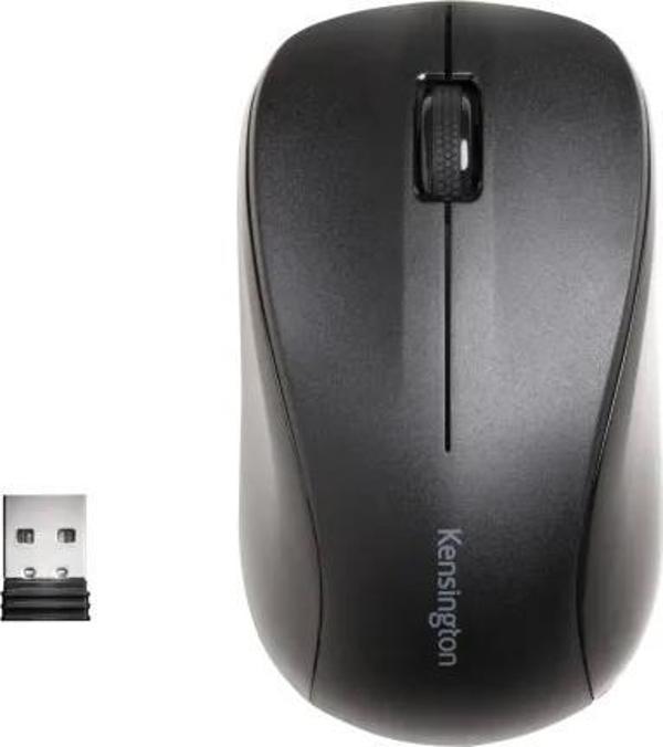 Kensington Sessiz Fare-Ömür Boyu Kablosuz USB Fare - Siyah (K72392US) Kablosuz - Image 1