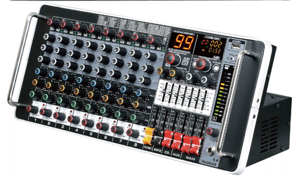 ODO MR-12M99-5 12 KANALLI EFEKTLİ  2x500W RACK TİPİ AmfiLİ POWER MİKSER - Image 1