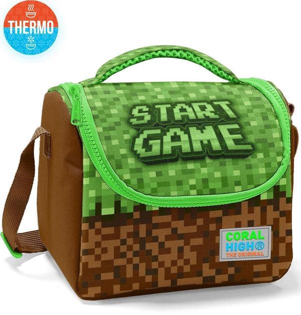 Coral High Kids Yeşil Craft High Craft Desenli Thermo Beslenme Çantası 11792 - Image 1