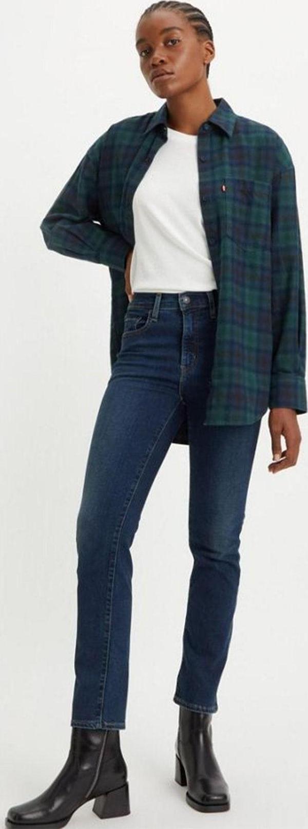 Levi's Kadın 724 Yüksek Belli Düz Kot Pantolon - 18883-0208 - Image 1