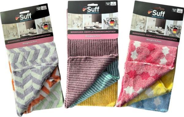 Suff Müge (Vadi Zambağı) 3'Lü Mikrofiber Yüzey Temizleme Bezi(32 X 32 Cm) - Image 1