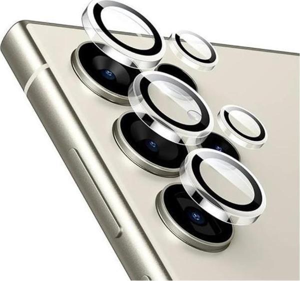 Sunix Samsung S25 İle Uyumlu Darbeye Dayanıklı Safir Kamera Lens Koruyucu Şeffaf - Image 1
