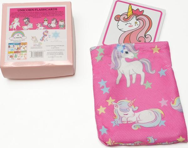 Blue Winterland Unicorn Flashcards: Memory And Matching Game: 48 Kartlı Unicorn Hafıza ve Eşleştirme Oyunu - Image 1