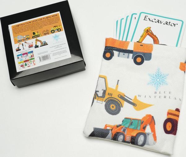 Construction Flashcard: Memory & Matching Game: (İNGİLİZCE) İnşaat Kamyonları Hafıza ve Eşleştirme Oyunu 60KART - Image 1