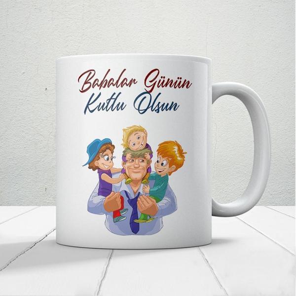 Babalar Günün Kutlu Olsun Baskılı Babalar Günü Kupa Bardak Kahve Kupa Bardak - Image 1