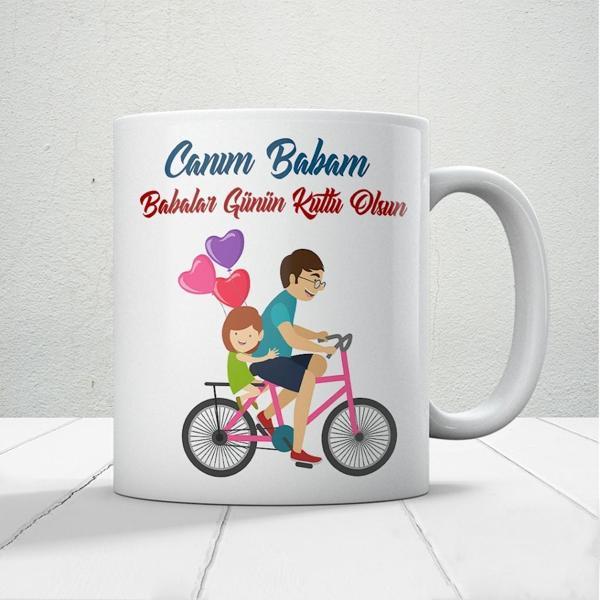 Canım Babam Baskılı Babalar Günü Kupa Bardak Kahve Kupa Bardak-27 - Image 1