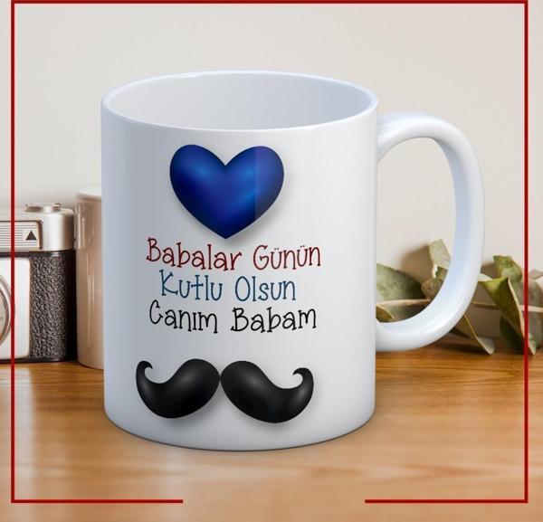 Canım Babam Baskılı Babalar Günü Kupa Bardak Kahve Kupa Bardak-28 - Image 1
