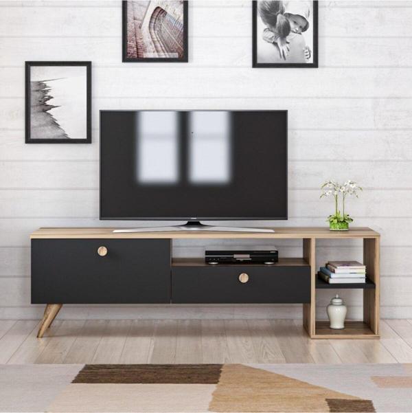 Bmdekor Tv Sehpası Pergo Siyah Çırağan 150 Cm - Image 1