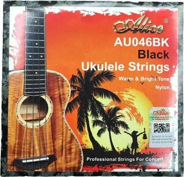 ALİCE AU046BK-C CONCERT UKULELE TELİ SİYAH - Image 1