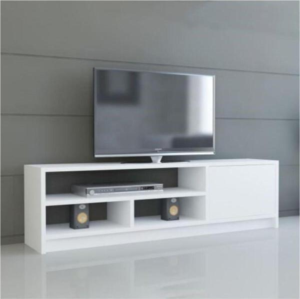 Bmdekor Tv Ünitesi Elips 101 Beyaz 120 Cm - Image 1