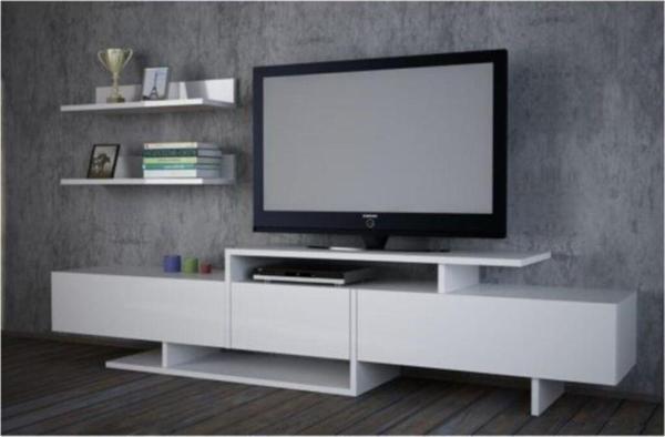 Bmdekor Tv Ünitesi Yavru Beyaz - Image 1