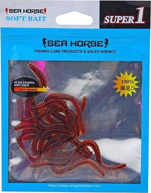 Sea Horse Solucan Red Small 10 Pcs - Image 1