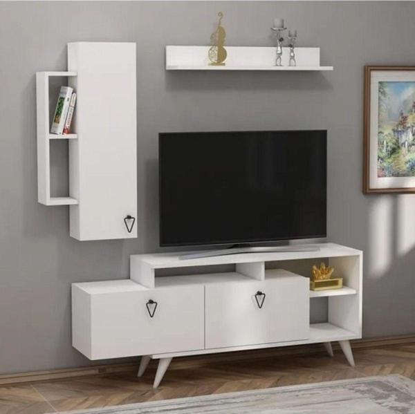 Meltem Çelik - Bmdekor Tv Ünitesi Cunda Beyaz 150 Cm - Image 1