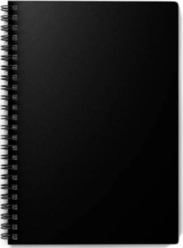 MCOLOR SİYAH RESİM DEFTERİ SPİRALLİ 50 YAPRAK DÜZ 17x24 - Image 1