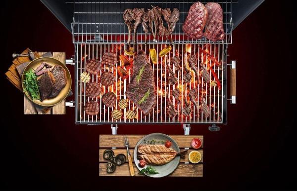 Cheffi Grillord-75 Kömürlü Barbekü Mangal (Önlük Ve Kılıf Hediyeli) - Image 1