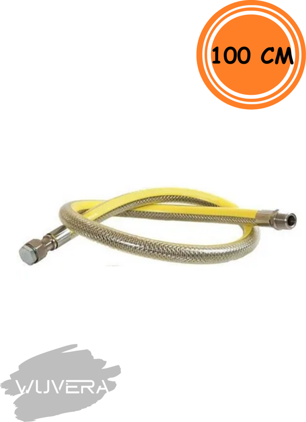 Wuvera 100 cm Ankastre Ocak Set Üstü Ocak Tambur Fırın Doğalgaz Bağlantı Hortumu – Güvenli ve Dayanıklı Bağlantı Çözümü - Image 1