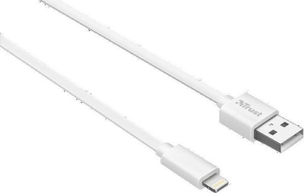 Trust 20345 Flat Lightning Kablo 1m Beyaz - Image 1