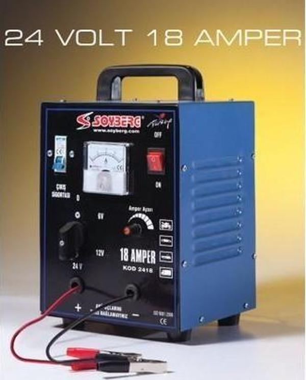 Soyberg S2418-M 6-12-24 V 18 A İki Akü Şarj Cihazı - Image 1