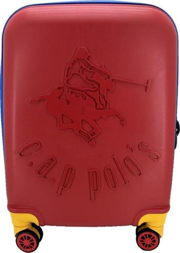 Cap Polo's Polipropilen Büyük Boy Valiz Kırmızı - Image 1