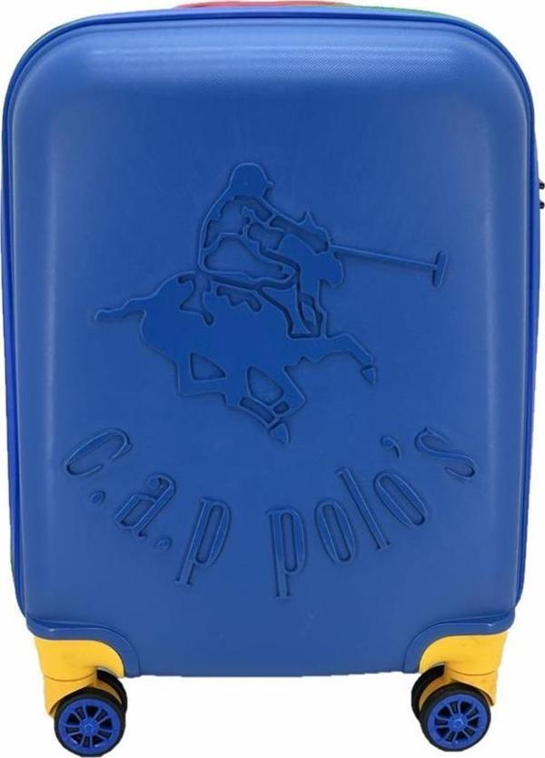 Cap Polo's Polipropilen Orta Boy Valiz Mavi - Image 1