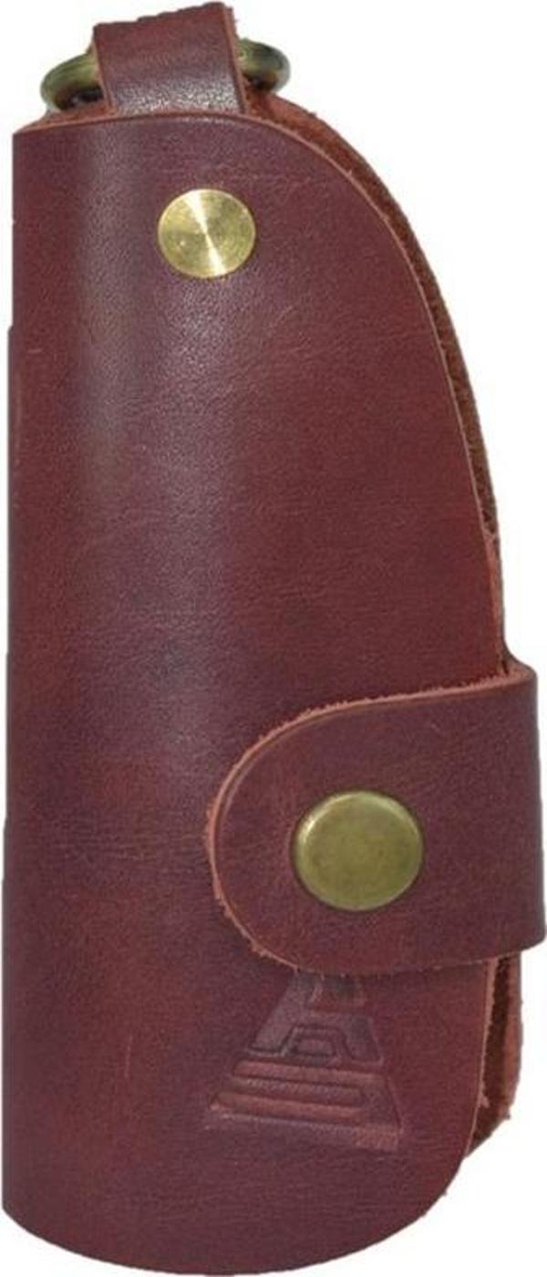 Hakiki Deri Slim Anahtarlık Bordo - Image 1