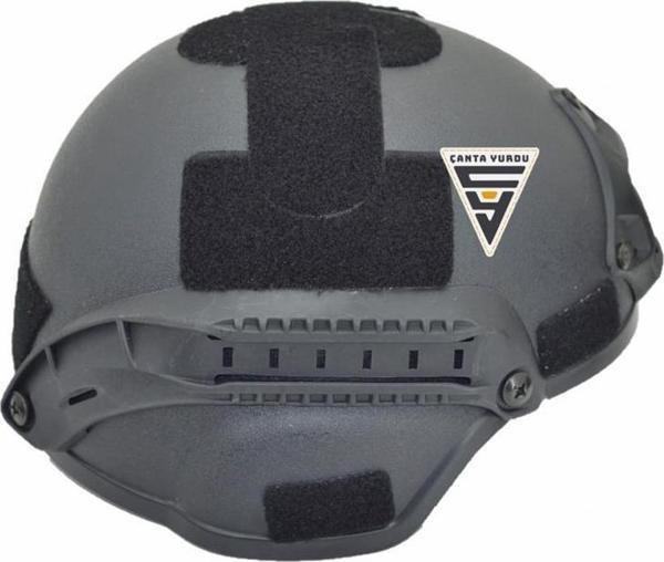 Taktikal Airsoft Paintball Plastik Kask Siyah - Image 1