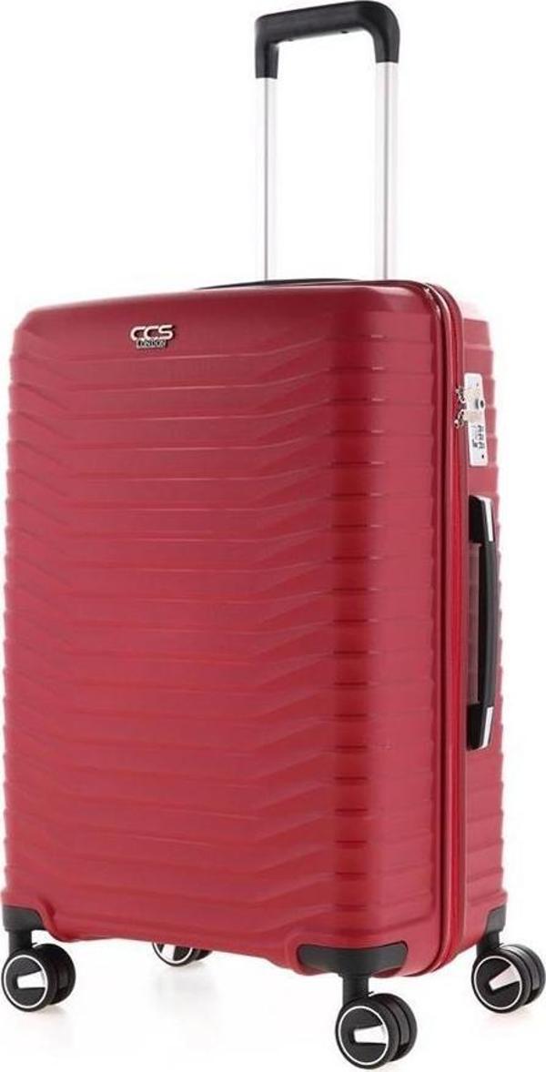 Ççs 5235 Polipropilen Küçük Boy Valiz Bordo - Image 1