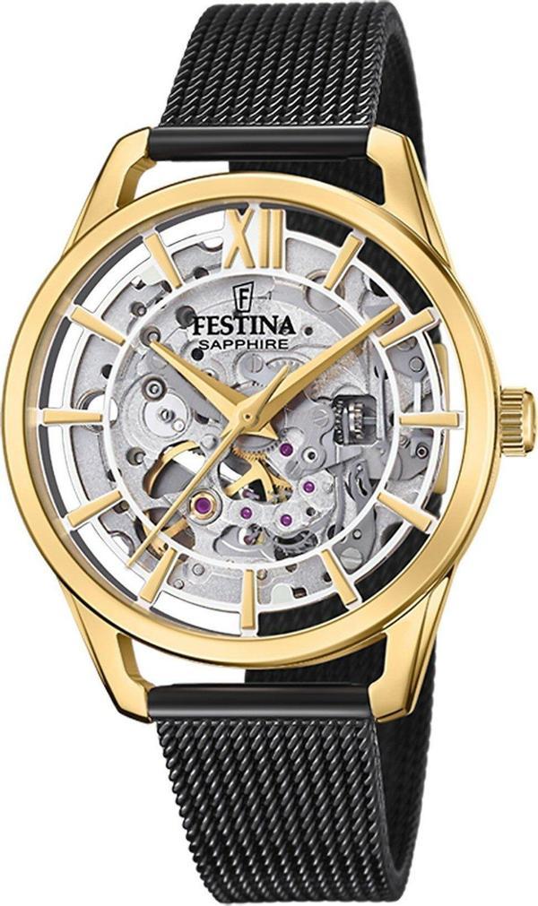 Festina F20629/2 Automatic Skeleton Sapphire Kadın Kol Saati - Image 1