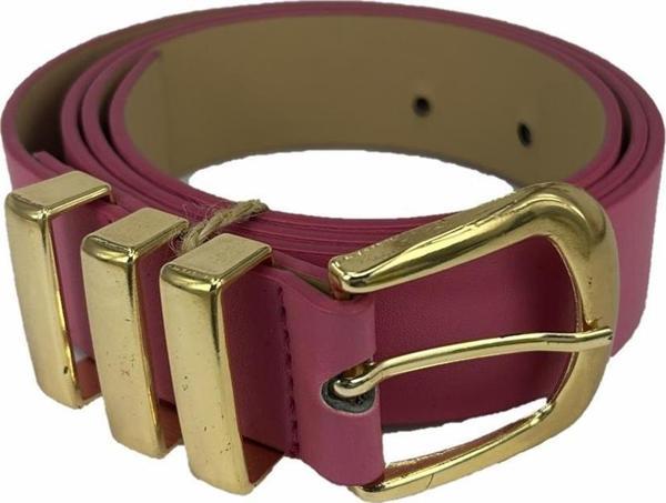 Vegan Deri Hll1155 Kadın Kemer 100 Cm Pembe - Image 1