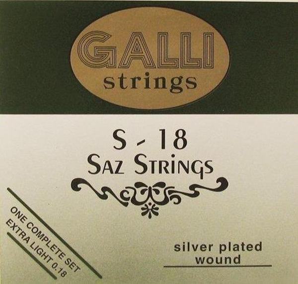 Galli S18 Bağlama Teli 018 Kısa Saz Teli - TAkım Tel S-18 - Image 1