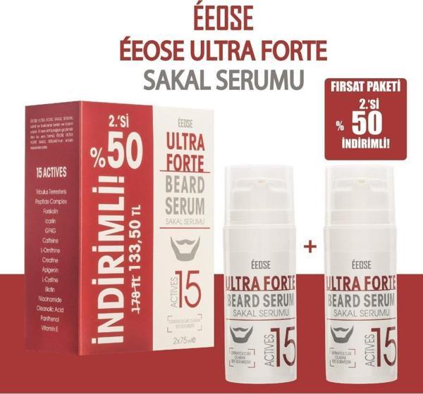 EEOSE Ultra Forte Sakal Serumu 75 ml + 2.si· %50 İndirimli  - Image 1