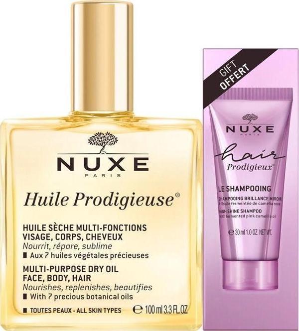 Nuxe Huile Prodigieuse Çok Amaçlı Kuru Yağ - Şampuan Hediyeli - Image 1