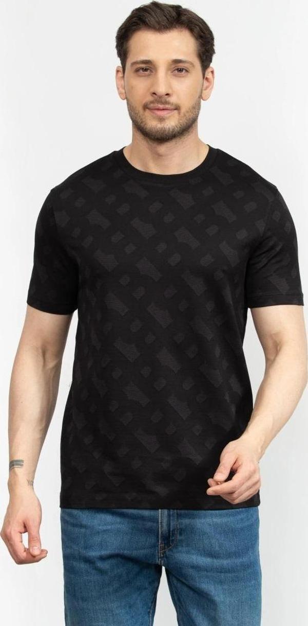 Boss Erkek Bisiklet Yaka Grafik T-Shirt - Image 1
