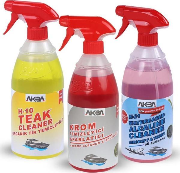 Akba 3'lü Avantaj Marıne Set-Tik Temizleyici 750 Ml,fiber Temizleyici 750 Ml,krom Temizleyici 750 ml - Image 1