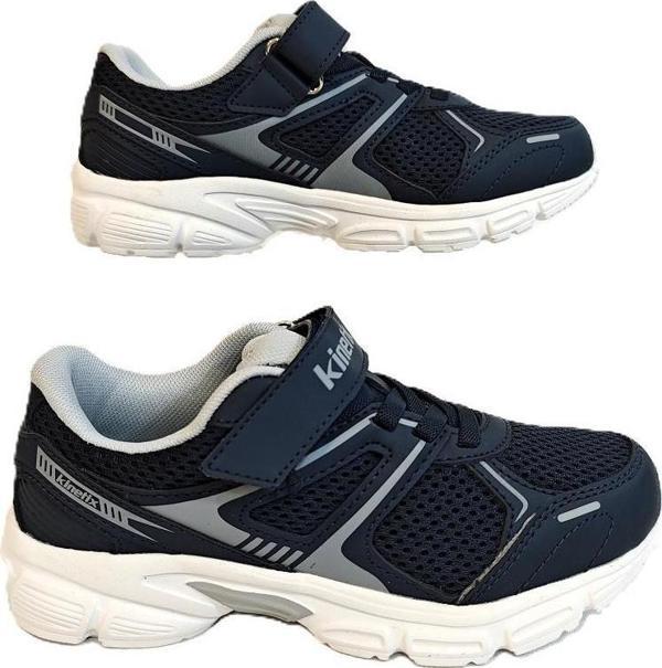 Kinetix Arıon Fx Lacivert Cırtlı Yürüyüş Koşu Çocuk Spor Ayakkabı - Image 1
