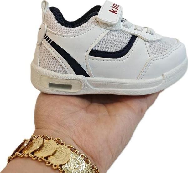 Kinetix Hornet Fx Beyaz Cırtlı Bebe Erkek Çocuk Spor Ayakkabı - Image 1
