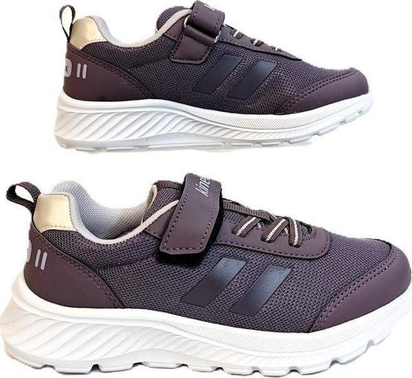 Kinetix Korper Fx Mor Cırtlı Hafif Kız Çocuk Spor Ayakkabı - Image 1